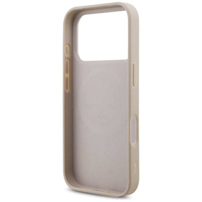 Калъф Guess 4G Strap Triangle Logo MagSafe за iPhone 17 Pro - розов