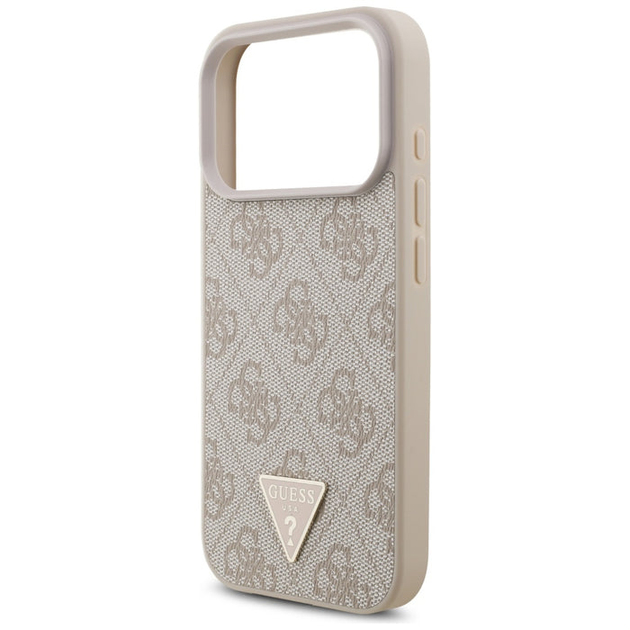 Калъф Guess 4G Strap Triangle Logo MagSafe за iPhone 17 Pro - розов