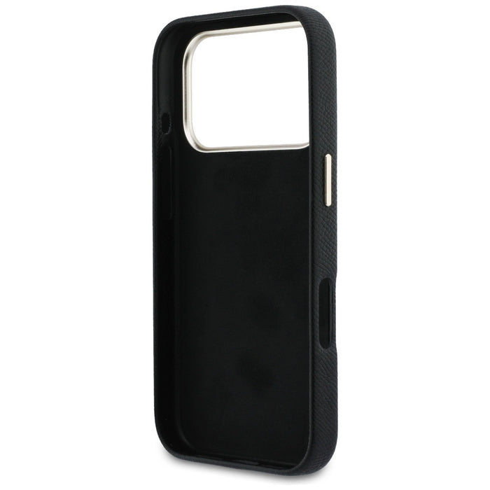Калъф Guess FW Resin Logo за iPhone 17 Pro - черен