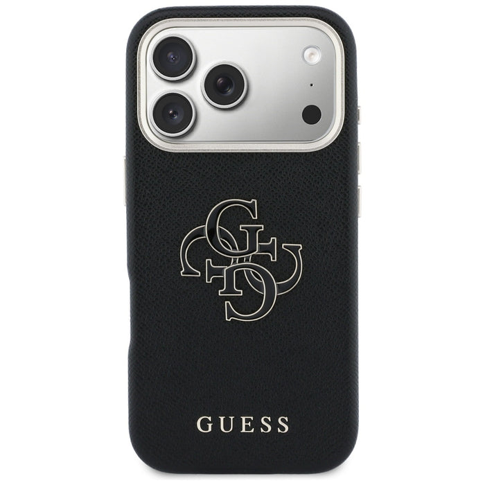 Калъф Guess FW Resin Logo за iPhone 17 Pro - черен