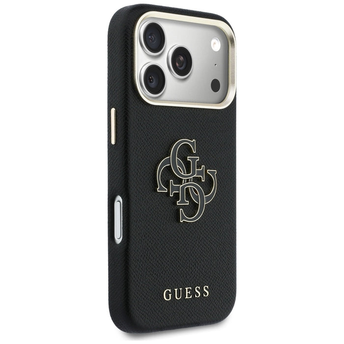 Калъф Guess FW Resin Logo за iPhone 17 Pro - черен