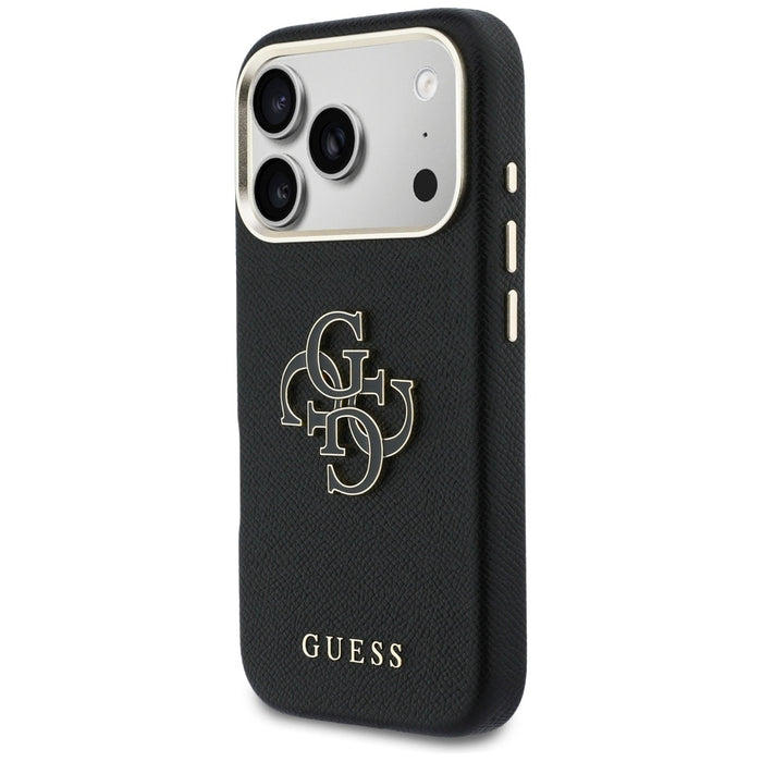 Калъф Guess FW Resin Logo за iPhone 17 Pro - черен