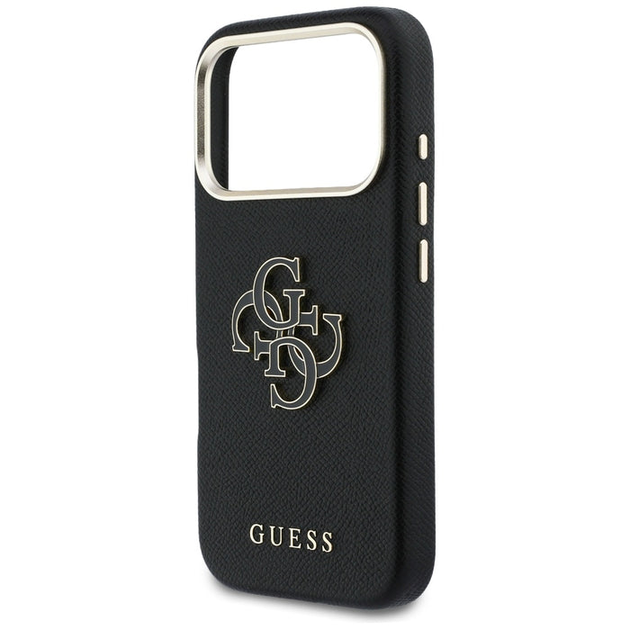 Калъф Guess FW Resin Logo за iPhone 17 Pro - черен