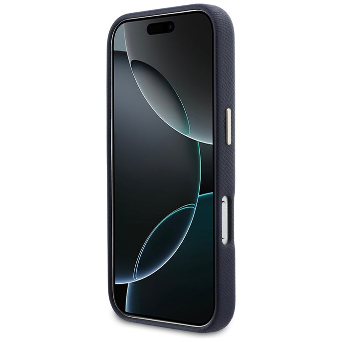 Калъф Guess FW Resin Logo за iPhone 17 Pro - син