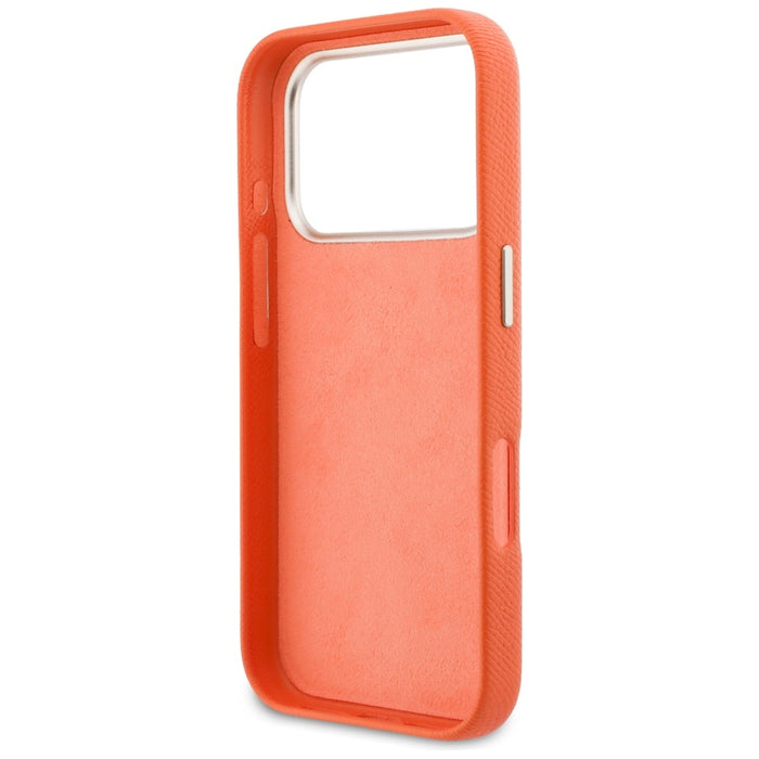 Кейс Guess FW Resin Logo за iPhone 17 Pro - оранжев