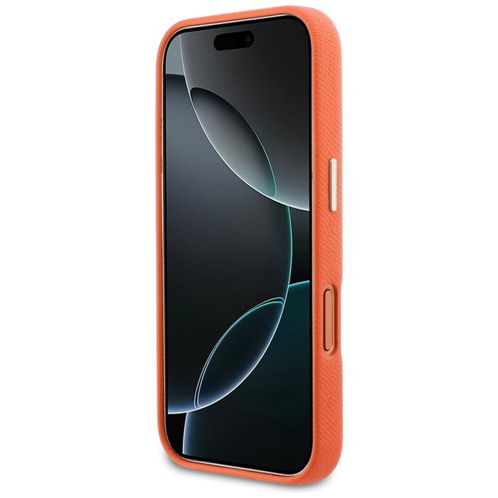 Кейс Guess FW Resin Logo за iPhone 17 Pro - оранжев