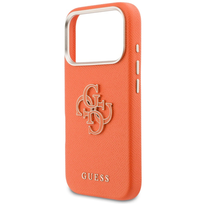 Кейс Guess FW Resin Logo за iPhone 17 Pro - оранжев