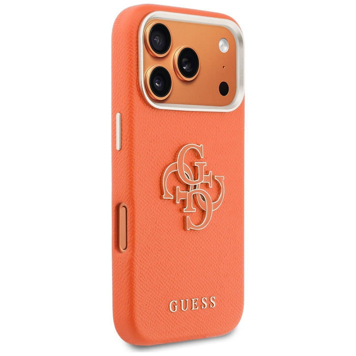 Кейс Guess FW Resin Logo за iPhone 17 Pro - оранжев