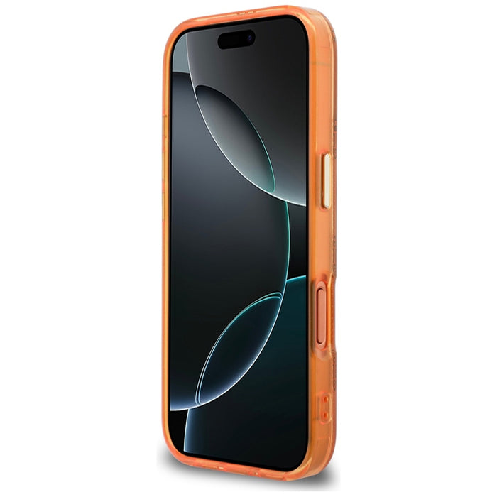 Калъф Guess IML Peony Dot MagSafe за iPhone 17 Pro - оранжев