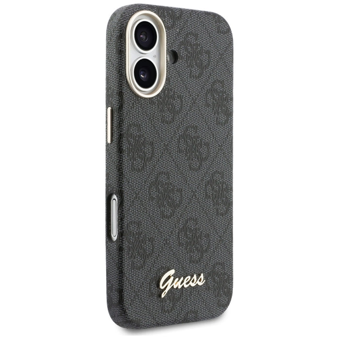 Калъф Guess 4G Script MagSafe за iPhone 17 - черен