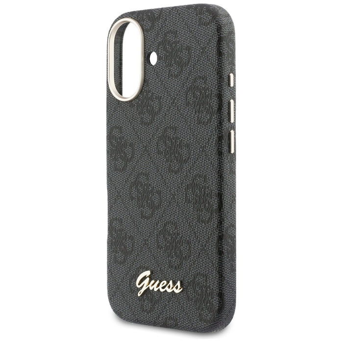 Калъф Guess 4G Script MagSafe за iPhone 17 - черен