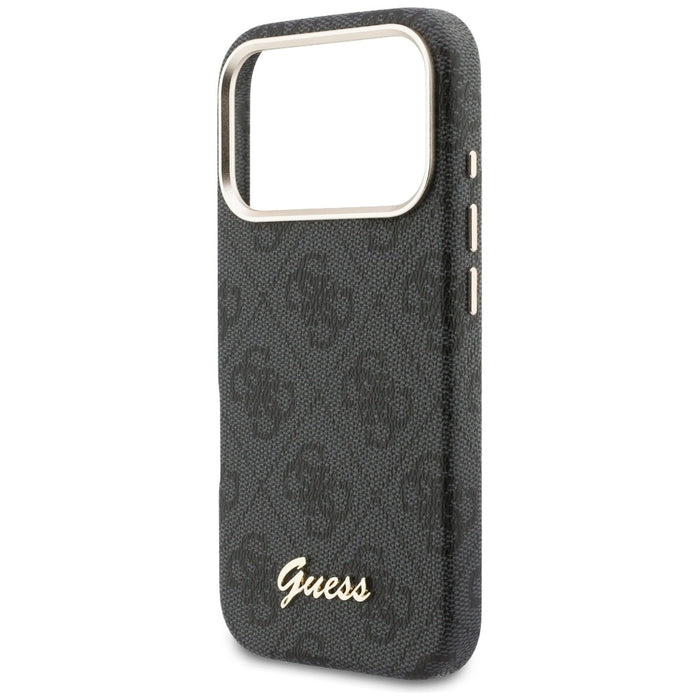 Калъф Guess 4G Script MagSafe за iPhone 17 Pro - черен