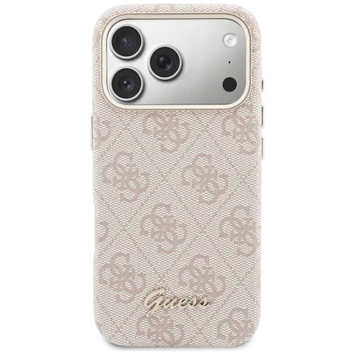 Калъф Guess 4G Script MagSafe за iPhone 17 Pro - розов