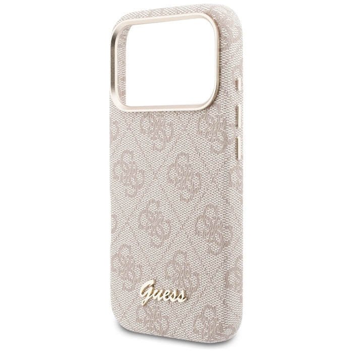 Калъф Guess 4G Script MagSafe за iPhone 17 Pro - розов