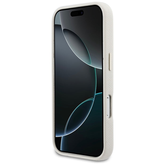 Калъф Guess FW Resin Logo за iPhone 17 Pro - бежов