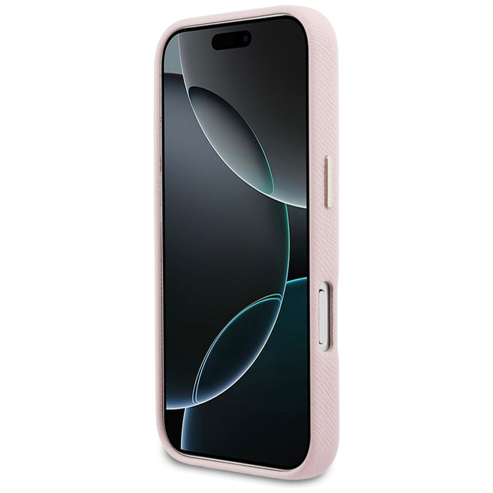 Калъф Guess FW Resin Logo за iPhone 17 Pro Max - Розов