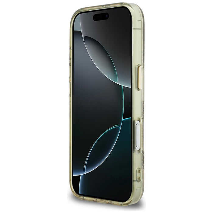 Калъф Guess IML Peony Dot MagSafe за iPhone 17 Pro - бежов