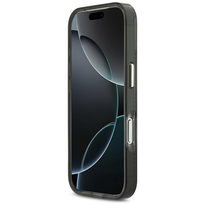 Калъф Guess IML Peony Dot MagSafe за iPhone 17 Pro - черен