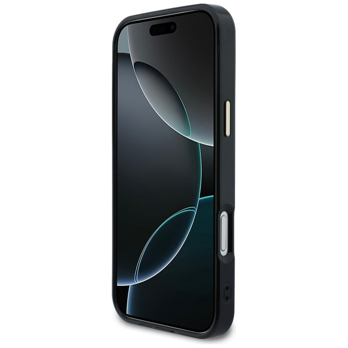 Калъф Guess IML Peony Dot MagSafe за iPhone 17 Pro Max - черен