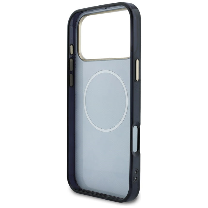 Калъф Guess IML Peony Dot MagSafe за iPhone 17 Pro Max - черен