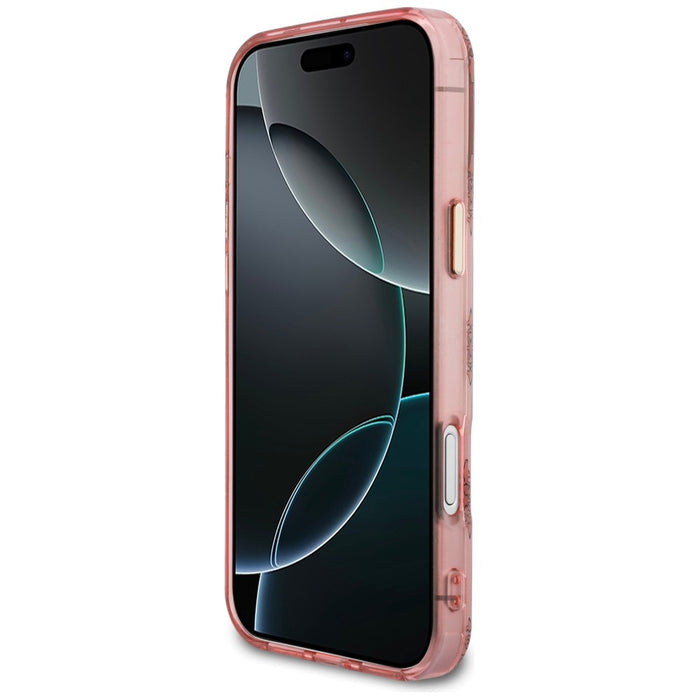 Калъф Guess IML Peony Dot MagSafe за iPhone 17 Pro Max - розов