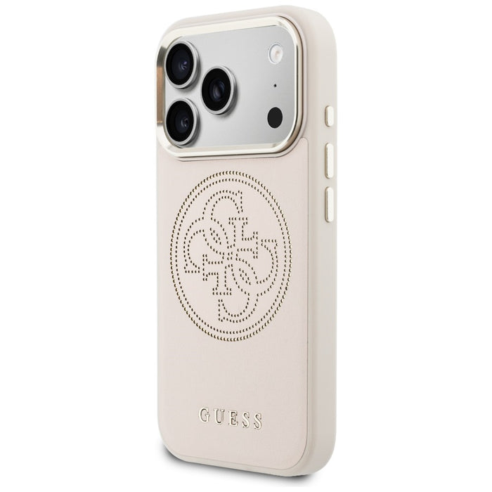 Калъф Guess Perforated 4G MagSafe за iPhone 17 Pro Max - розов