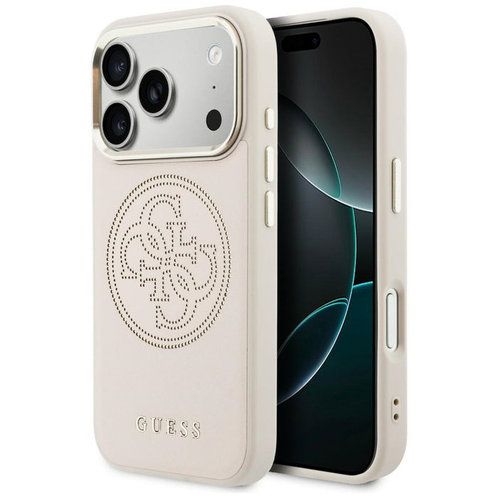 Калъф Guess Perforated 4G MagSafe за iPhone 17 Pro Max - розов