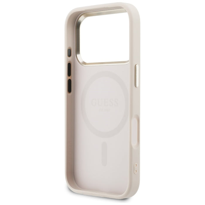 Калъф Guess Perforated 4G MagSafe за iPhone 17 Pro Max - розов