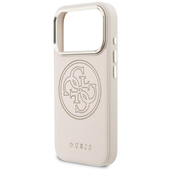 Калъф Guess Perforated 4G MagSafe за iPhone 17 Pro Max - розов