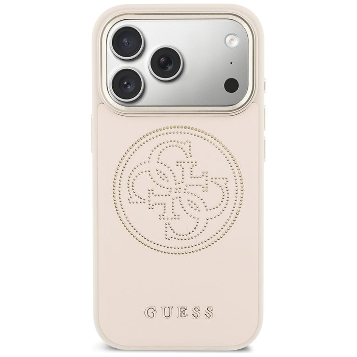 Калъф Guess Perforated 4G MagSafe за iPhone 17 Pro Max - розов
