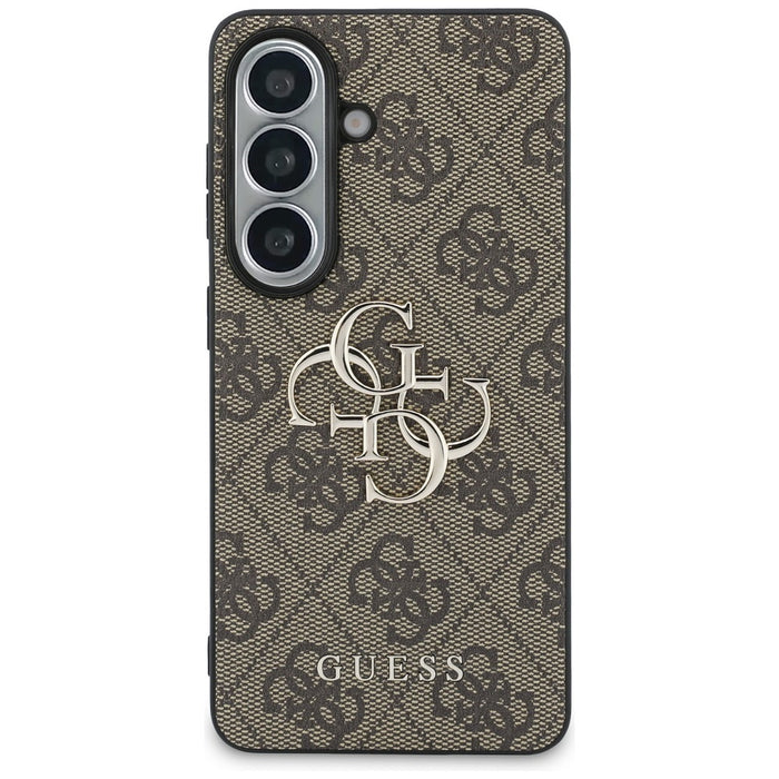 Калъф Guess 4G с голямо метално лого за Samsung Galaxy S26 - кафяв