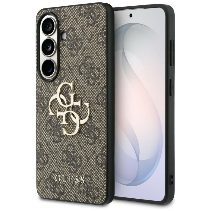 Калъф Guess 4G с голямо метално лого за Samsung Galaxy S26 - кафяв