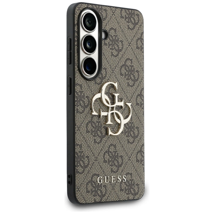 Калъф Guess 4G с голямо метално лого за Samsung Galaxy S26 - кафяв