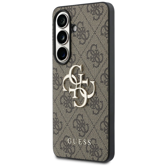 Калъф Guess 4G с голямо метално лого за Samsung Galaxy S26 - кафяв