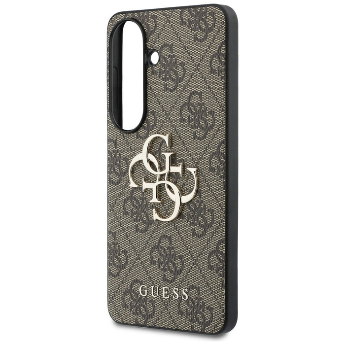 Калъф Guess 4G с голямо метално лого за Samsung Galaxy S26 Plus - кафяв