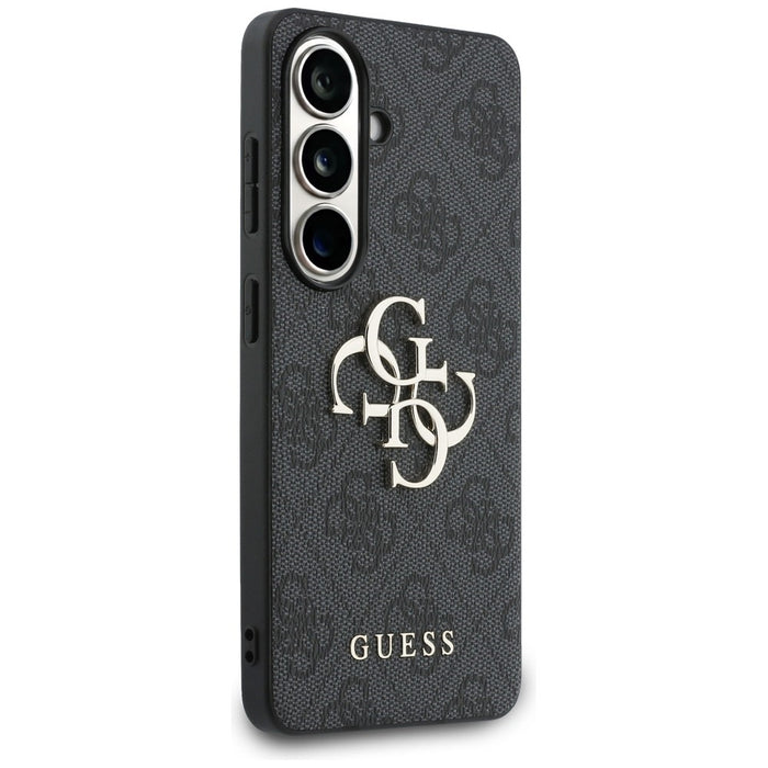 Калъф Guess 4G с голямо метално лого за Samsung Galaxy S26 Plus - черен