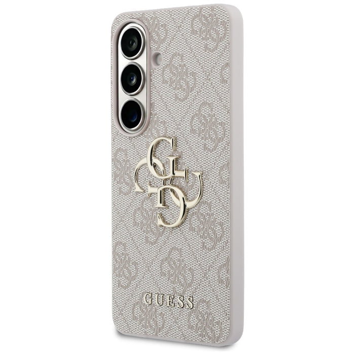 Калъф Guess 4G с голямо метално лого за Samsung Galaxy S26 - розов