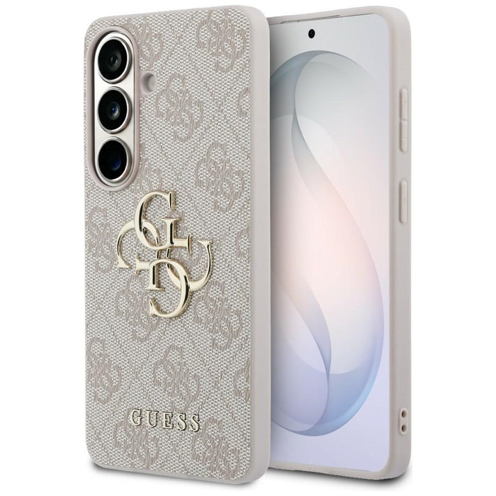 Калъф Guess 4G с голямо метално лого за Samsung Galaxy S26 - розов