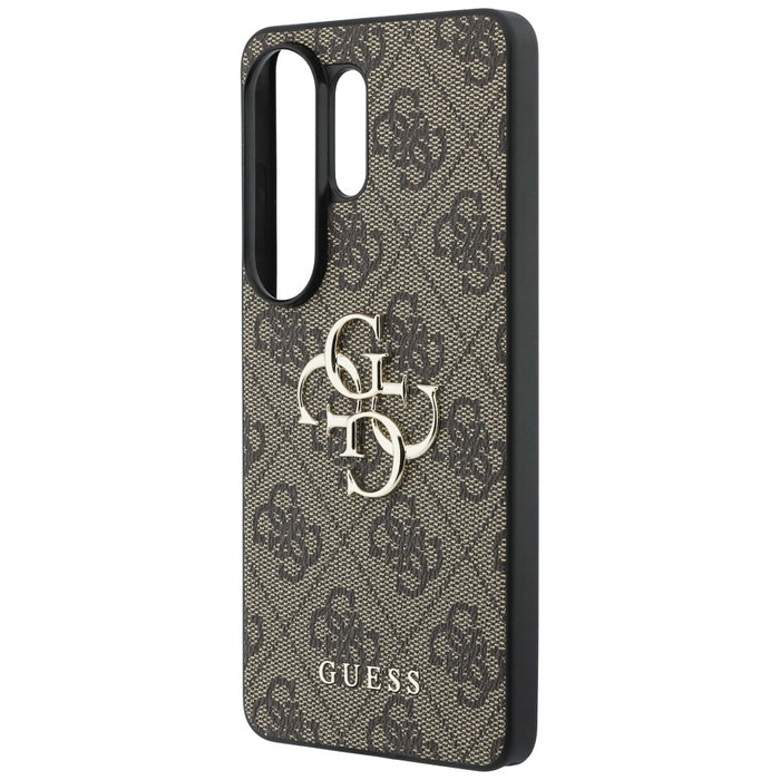 Калъф Guess 4G с голямо метално лого за Samsung Galaxy S26 Ultra - кафяв