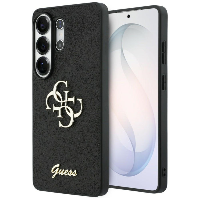 Калъф Guess Fixed Glitter Big 4G Metal Logo за Samsung Galaxy S26 Ultra - черен
