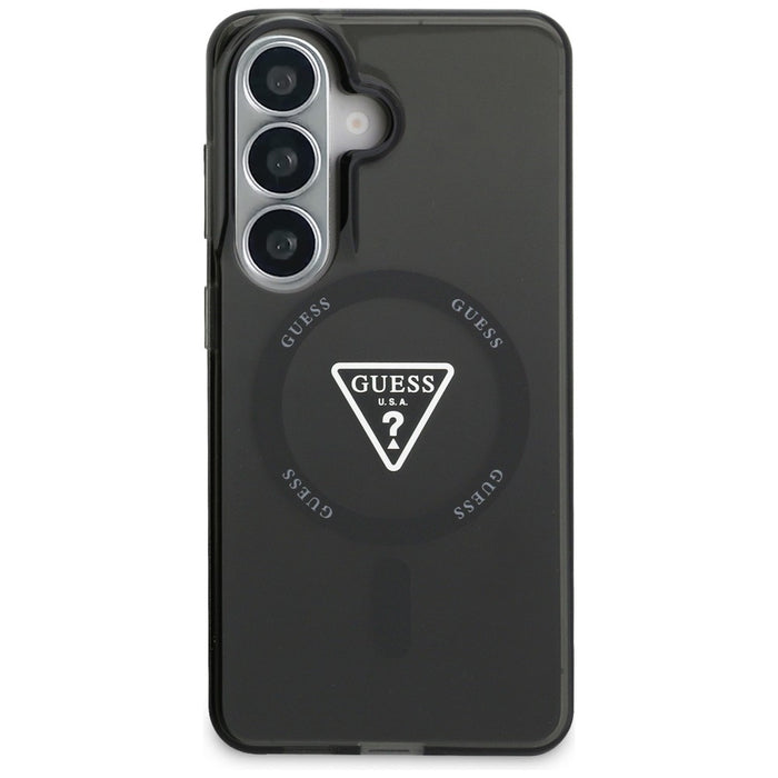 Калъф Guess IML Gradient Triangle MagSafe за Samsung Galaxy S26 - черен
