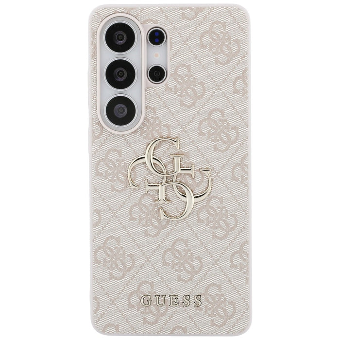 Калъф Guess 4G с голямо метално лого за Samsung Galaxy S26 Ultra - розов