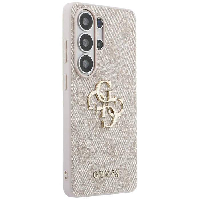 Калъф Guess 4G с голямо метално лого за Samsung Galaxy S26 Ultra - розов
