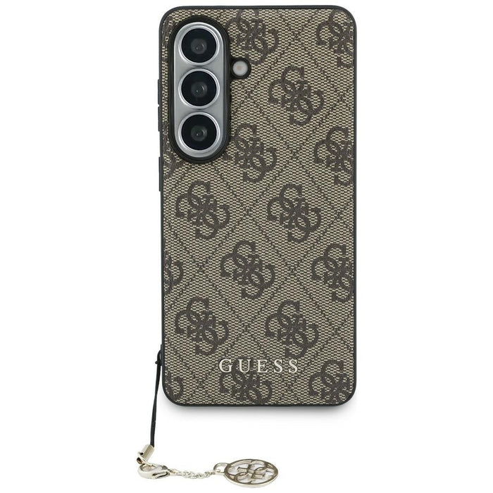 Калъф Guess 4G Classic Logo Charm MagSafe за Samsung Galaxy S26 - кафяв