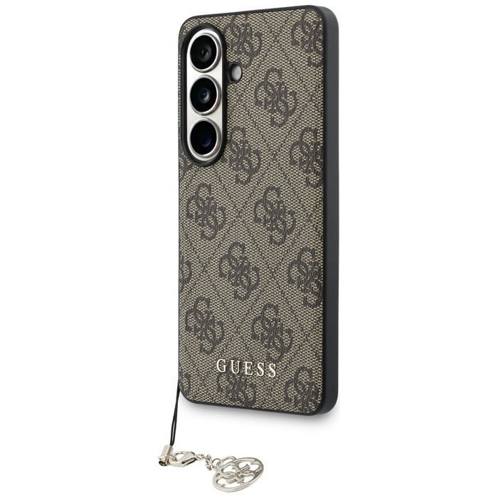 Калъф Guess 4G Classic Logo Charm MagSafe за Samsung Galaxy S26 - кафяв