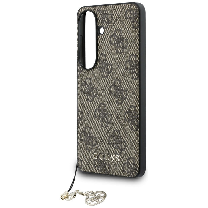 Калъф Guess 4G Classic Logo Charm MagSafe за Samsung Galaxy S26 - кафяв