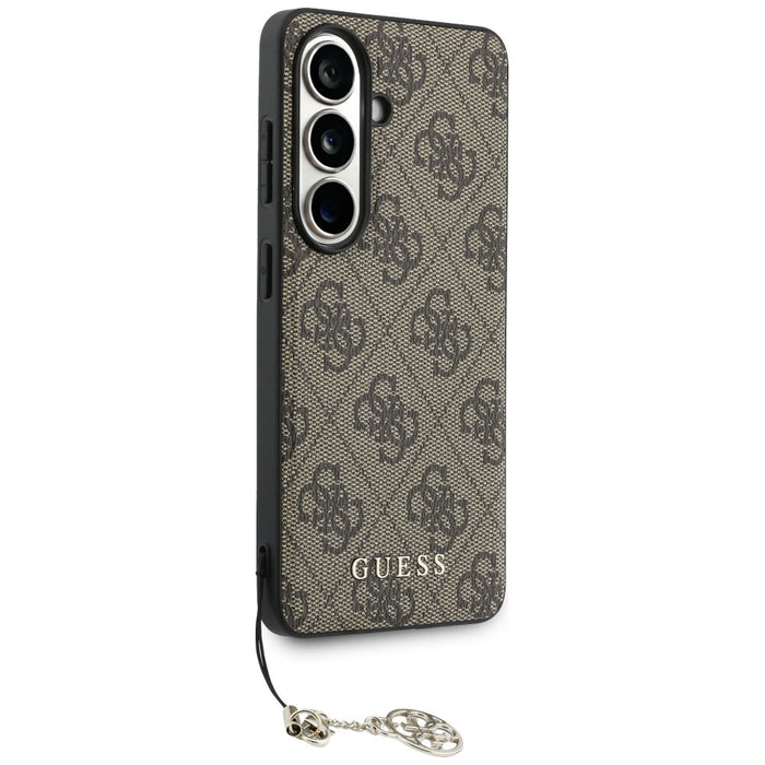 Калъф Guess 4G Classic Logo Charm MagSafe за Samsung Galaxy S26 - кафяв