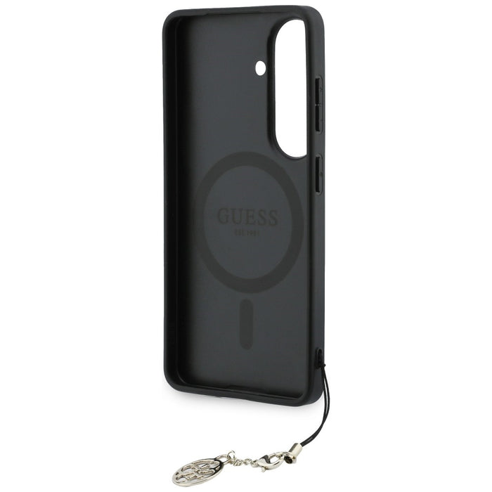 Калъф Guess 4G Classic Logo Charm MagSafe за Samsung Galaxy S26 - черен