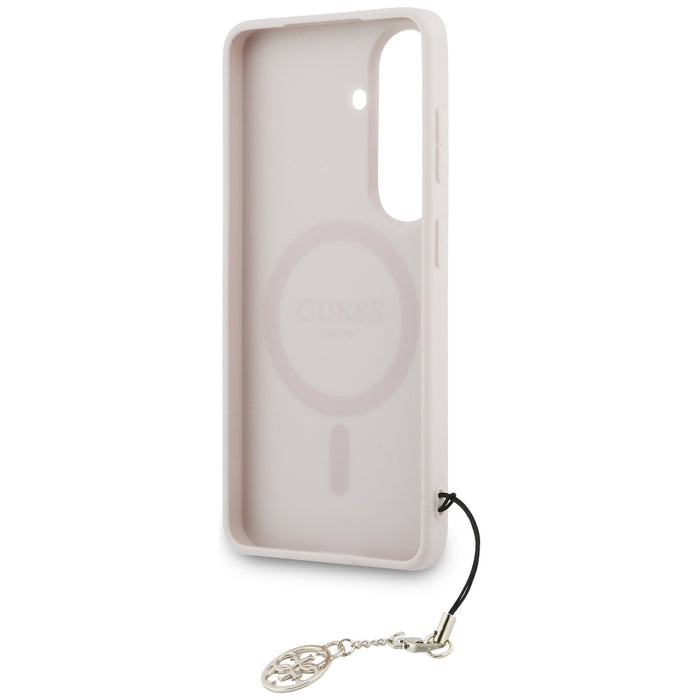 Калъф Guess 4G Classic Logo Charm MagSafe за Samsung Galaxy S26 - розов