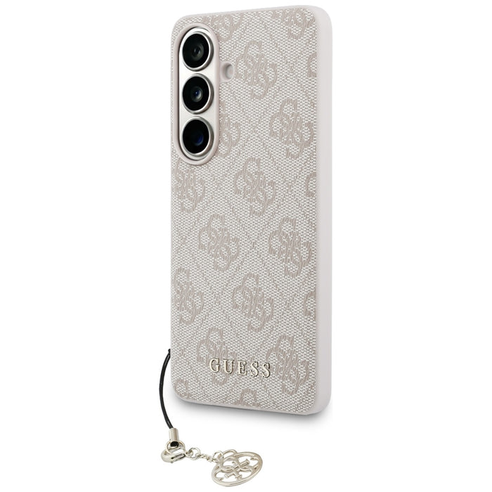 Калъф Guess 4G Classic Logo Charm MagSafe за Samsung Galaxy S26 - розов